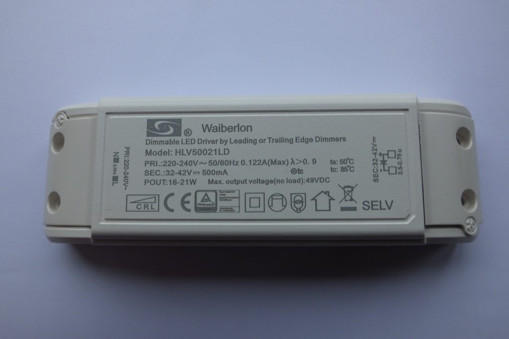 WAIBERLON HLV50021LD DIMMABLE CONSTANT CURRENT LED DRIVER SaveMyLight