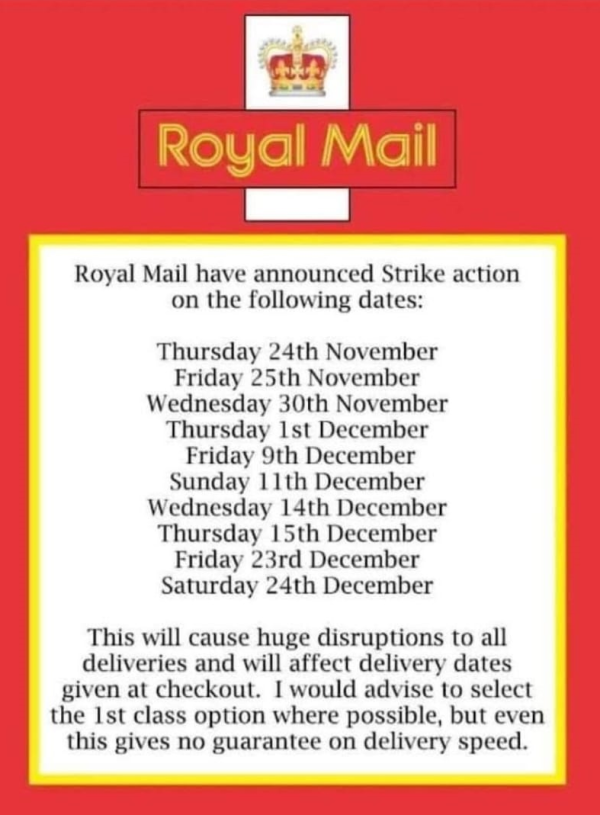 Royal Mail Strike Dates SaveMyLight